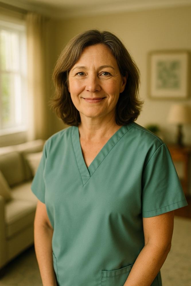 A home-care caregiver